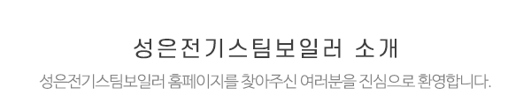 성은전기스팀보일러_메인문구_내용